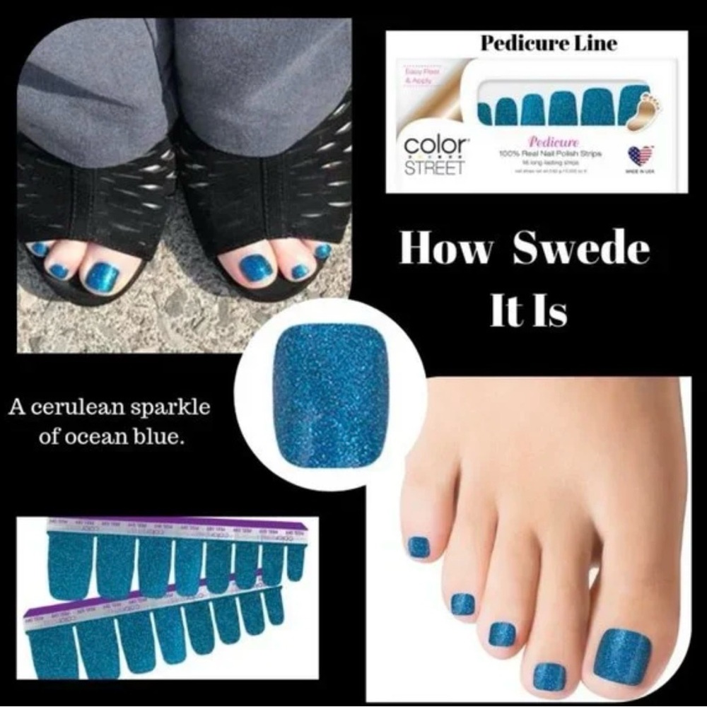 Pedicure Color Street Nail Polish Strips: How Swede It Is
